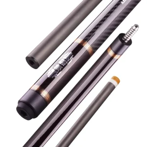 SpotGoods Professional Billiard Cue Set for Adults Hand Spliced 1 2 Piece Snooker Cue with Carbon Fiber Break Jump Capability