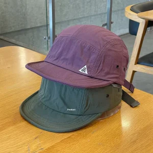 Spring Autumn Outdoor Quick Drying Trucker Hat Womens Japanese Style Flat Short Brim Baseball Cap Unisex Street Wear