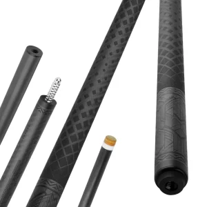 Stainless Steel 11.8.mm 12.5mm Billiard Cue Professional Taper Pool Cue Carbon Shaft 19.5oz