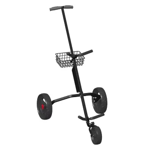Stainless Steel 3 Wheel Golf Push Trolley