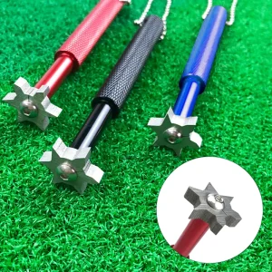 Stainless Steel Golf Club Head Groove Cleaner with 6 Multi Angle Prongs Golf Groove Maintenance Tool for Irons Wedges Putters
