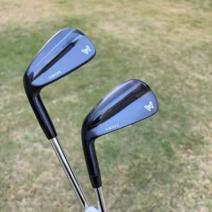 Stainless Steel Golf Clubs #4 P Left Handed Black Blade Head Steel Graphite Shaft Forged Golf Iron Set Rubber Grip
