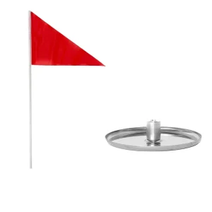 Stainless Steel Golf Putting Cup Hole Practice Green Cup Flag for Golf Course Training Aids