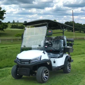Steel Electric Golf Cart 4 Seater with 5kW Motor 48V Battery GCC Certified for Golf Courses and Estates