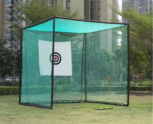 Steel Frame Golf Cage Net for Golf Hitting Swing Chipping Practice Golf Hitting Practice Net for Indoor and Outdoor Training