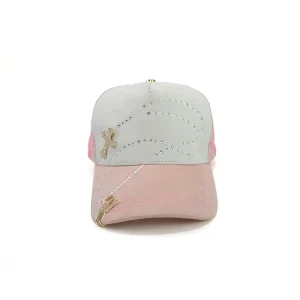 Stock High Quality Unstructured 5 Panel Terry Suede Brim Sporty Baseball Caps 100% G5 Quality Stain Link 14 Logo Hats