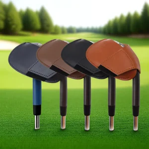 Stocked PU Leather Golf Iron Head Cover Outdoor Golf Sports Clubs Cover Golf Iron Protector Carrier Head Cover