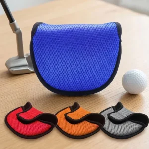 Stocky Lightweight Portable Mesh Putter Headcover Portable Golf Club Covers Magic Tape Anti Slip Protection for Putter Clubs