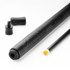 Straight Billiard Cue Sticker Smooth 11.8 12.5mm Tip Size Carbon Fiber Pool Cue 58 Inches