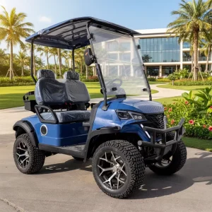 Street Legal 2 Seater Golf Cart, 60V Battery, with Windshield & Seat Belts, for Neighborhood and Resort