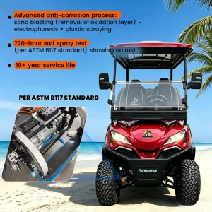 Street Legal Luxury 4 Seater 72V Lithium Battery Off Road Utility Custom High Speed Adult Electric Golf Cart