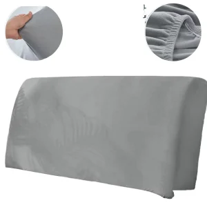 Stretch Plain Velvet Bed Head Cover Headboard Slipcover Protector Elastic Home Use 300tc Woven