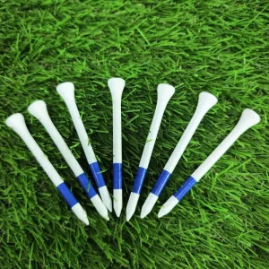 Strong Sustainable Biodegradable Castle Golf Tees Eco Friendly Unbreakable Step Down Bamboo Tees Printed with Custom logo