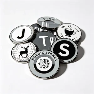 Sublimation Golf Ball Marker and Hat Clip Golf Ball Marker Putting Golf Gloves Magnetic Ball Marker