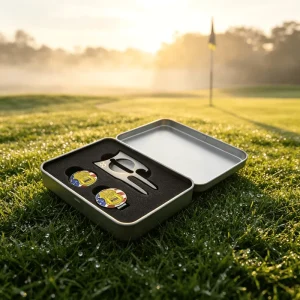 Sublimation Original Design Multi Shape White Divot Tool Set Golf Metal