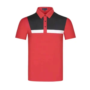 Summer Casual Short-Sleeved Golf Polo Shirts Custom Logo Embroidery Printing Personalized Design Men Golf Apparel