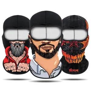 Summer Ice Silk Sunscreen Unisex Floral Pattern Headscarf Hat Motorcycle Riding Head Cover Digital Printing Outdoor Mask