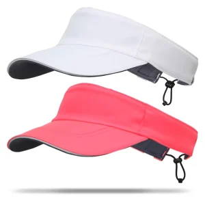 Summer UV Protection Customized Reversible Wide Brim Sun Visor Cap Breathable Tennis Golf Headband Visor Bulk Supplier