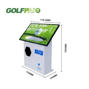 Sunlight Readable 43″ Golf Simulator X1 Pro Outdoor Setup Accurate Swing Training System with Video Playback