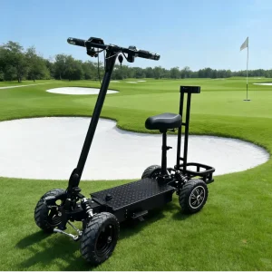Super Powerful Foldable 4 Wheel Electric Scooter Lightweight Golf Trolley Mobility Cart