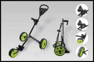 Superlight Duluxe 3 Wheels Golf Push Cart Alumnum Alloy Golf Trolley