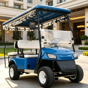 Supplier Beige Top Retro 4 Seat Retro Style Electric Golf Cart for Classic Look