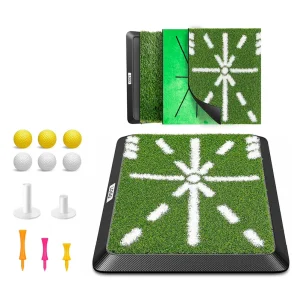 Swing Detection Soft Velvet Thick Custom Portable Mini Grass 3 in 1 Three Turf Ambidextrous Polyester Golf Training