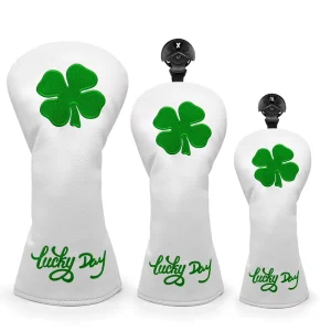 Synthetic Leather Embroidered Custom Logo Golf Driver Headcover
