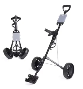 TXED GF002 Modern Luxury Lightweight Aluminium 2-Wheel Golf Bag Trolley Foldable Portable Fast Delivery