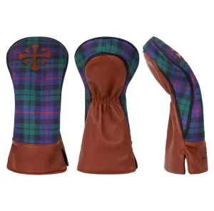 Tartan Leather Factory Custom Golf Driver Fairway Wood Hybrid Club Headcover OEM