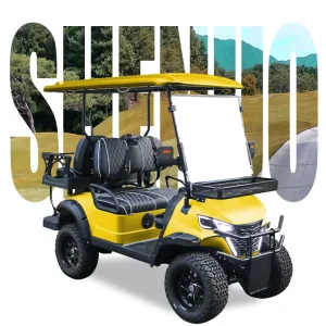 The New Type of Electric Golf Cart Is a 4 Seater Off Road Sightseeing Vehicle 72V Battery