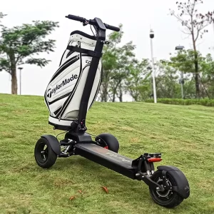 Three Wheel Trolley Golf Push Cart Aluminum Alloy Golf Trolley