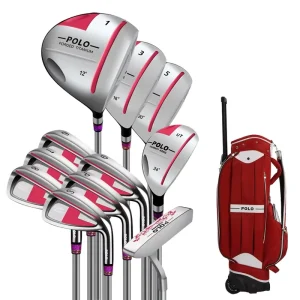 Titanium Alloy Carbon Professional Women’s Golf Club Set Lightweight Rubber Grip for Beginners