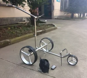 Titanium Pull push Three Wheel Golf Trolley or with Battery Power Golf Caddy