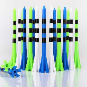 Top Quality Durable Golf Training Accessories Tees OEM Printing Logo Durable Plastic Golf Tee