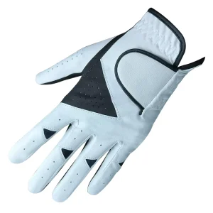 Top Quality Genuine Leather Golf Gloves Moisture Wicking Anti Sweat Flexible Stretch Fabric All Season Use Sports Gloves