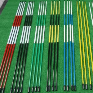 Tournament Flagsticks for Golf Course Driving Range and Backyard Pin Flag Poles for Golf Training Aids