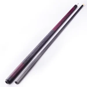 Tournament Grade 1 2 Split Carbon Fiber Cue Stick Ultra Low Deflection Shaft 12.5mm Tip for Pool & Billiard