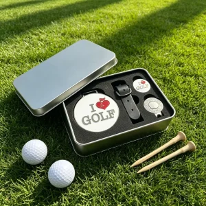Tournament Prize Golf Gift Set Stylish Metal Name Golf Bag Tag Low MOQ Supported Premium Ball Marker Golf