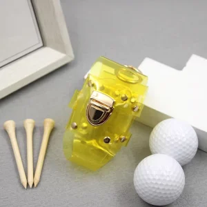 Transparent Golf Tee Pouch Bag Store Golf Accessories Water Resistance and Multipurpose Storage Light Golf Bag