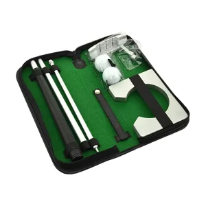 Travel Golf Putter Set 3 Section Collapsible Putter Indoor Putting Practice Kit Office Executive Gift Custom Logo