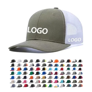 Trucker Hat Custom Embroidered Logo Snap Back Trucker Cap Hip Hop Style Men’s Plain Blank Mesh Hat