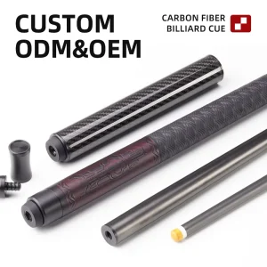 TuoYuan 3 8×8 Joint 2 MOQ Carbon Fiber Billiard Cue with Custom Carbon Fiber Pool Cue for House Bar Cue Use