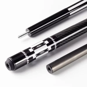TuoYuan Durable 58 Inch 3K Twill Stainless Joint Break Cue Stick Carbon Fiber Pool Cue for Tournament Use