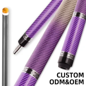 TuoYuan Factory Direct Supply Professional 11.8 12.5mm Pool Cue Stick New Arrival Carbon Fiber Billiards Cue for Snooker