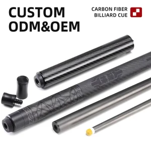TuoYuan Factory ODM Custom Design Carbon Pool Cue Carbon Fiber Pool Cue for Brand Agent Private Exclusive Customization