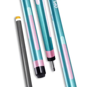 TuoYuan High Quality Durable Black Carbon Fiber Billiard Cue Stainless Steel Joint Low Deflection Shaft 1 2 Split Design for