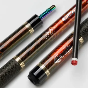 TuoYuan Original Factory Budget Economical 1 2 Joint Carbon Cue Carbon Fiber Pool Cue for Community Entertainment Center