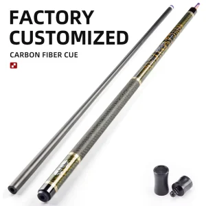 TuoYuan Original Factory High Grade Carbon Fiber Core Cue Carbon Fiber Pool Cue for Long Distance Ball Hitting