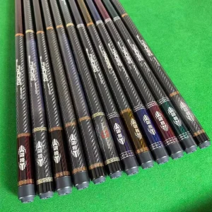 TuoYuan Series C2 Professional 3K Twill Carbon Fiber Pool Cue Low Deflection Shaft+Magnetic Paint Finish Butt